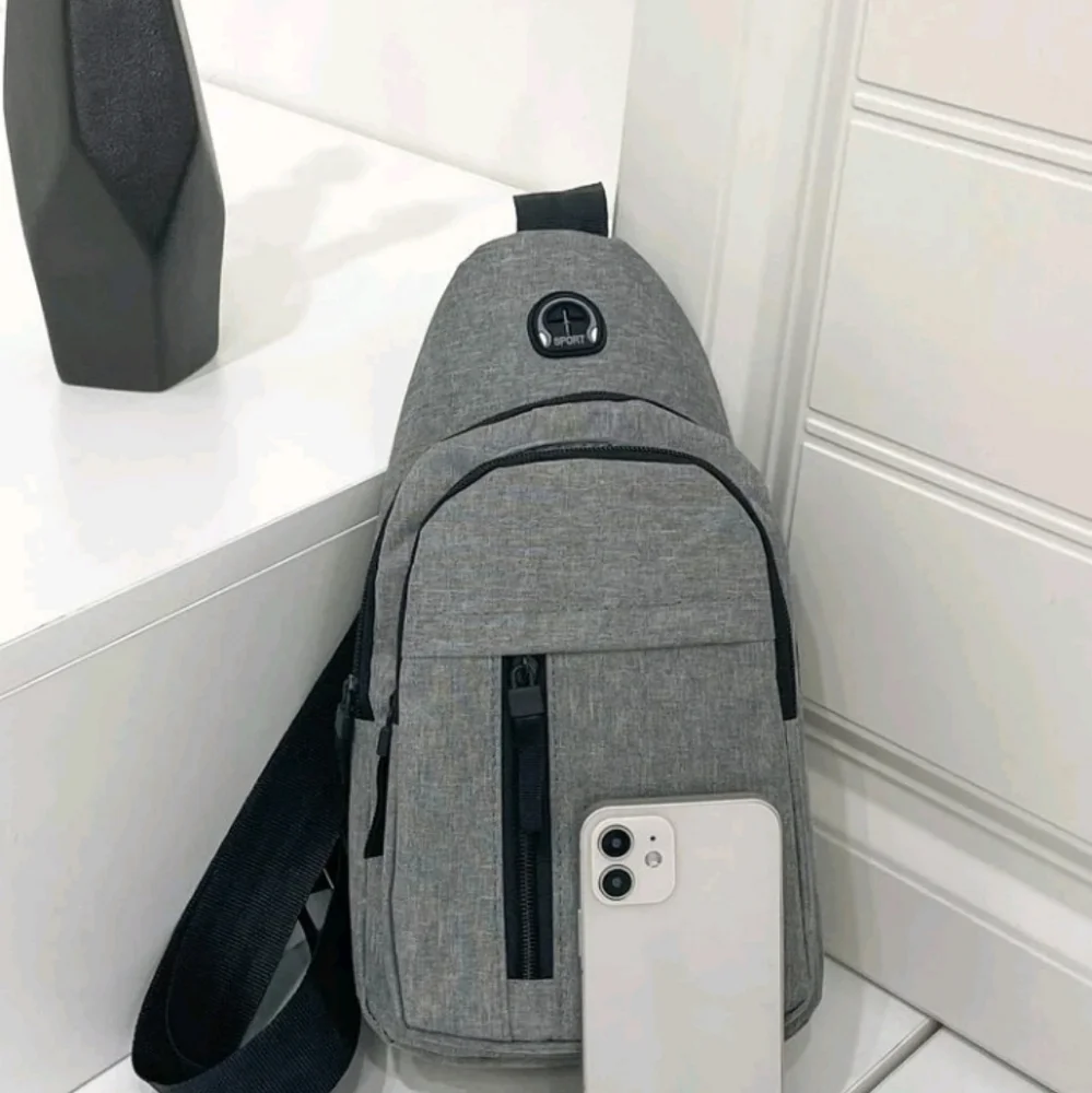 1pc Messenger Bag Men's Oxford Bag Sling Purse Multi-Functional Sports Leisu